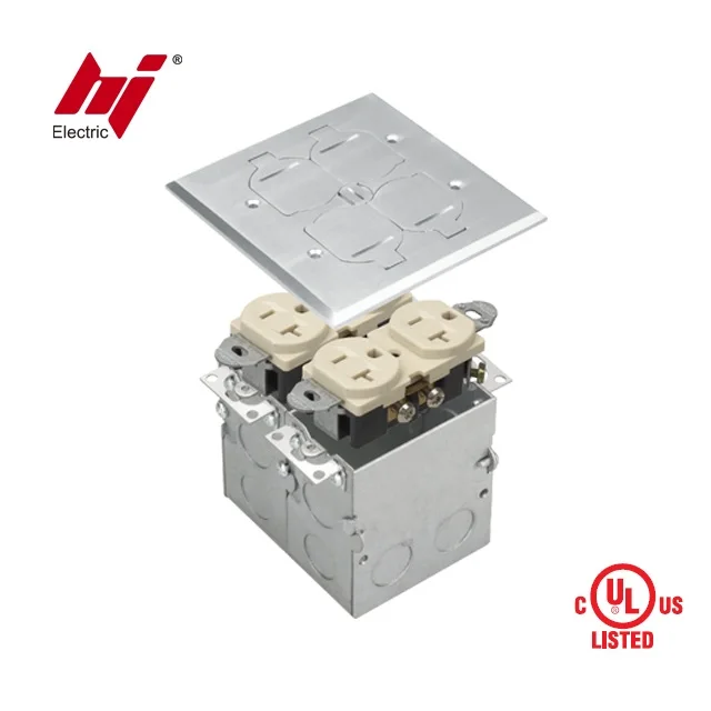 Quality Primacy Professional Manufacturer Nickel Pated Brass Flip up Type Floor Socket with UL Listed