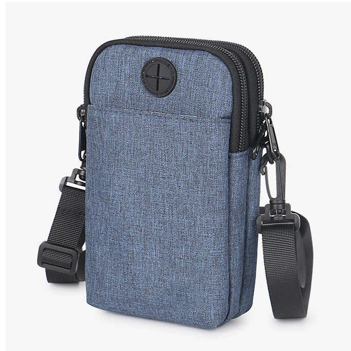 Mens crossbody travel messenger bag passport single shoulder bag