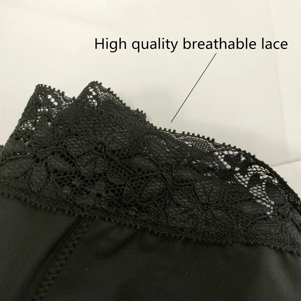 Shanhao organic cotton absorbent 4 layers heavy flow culottes menstruelles leakproof panties lace menstrual period panties