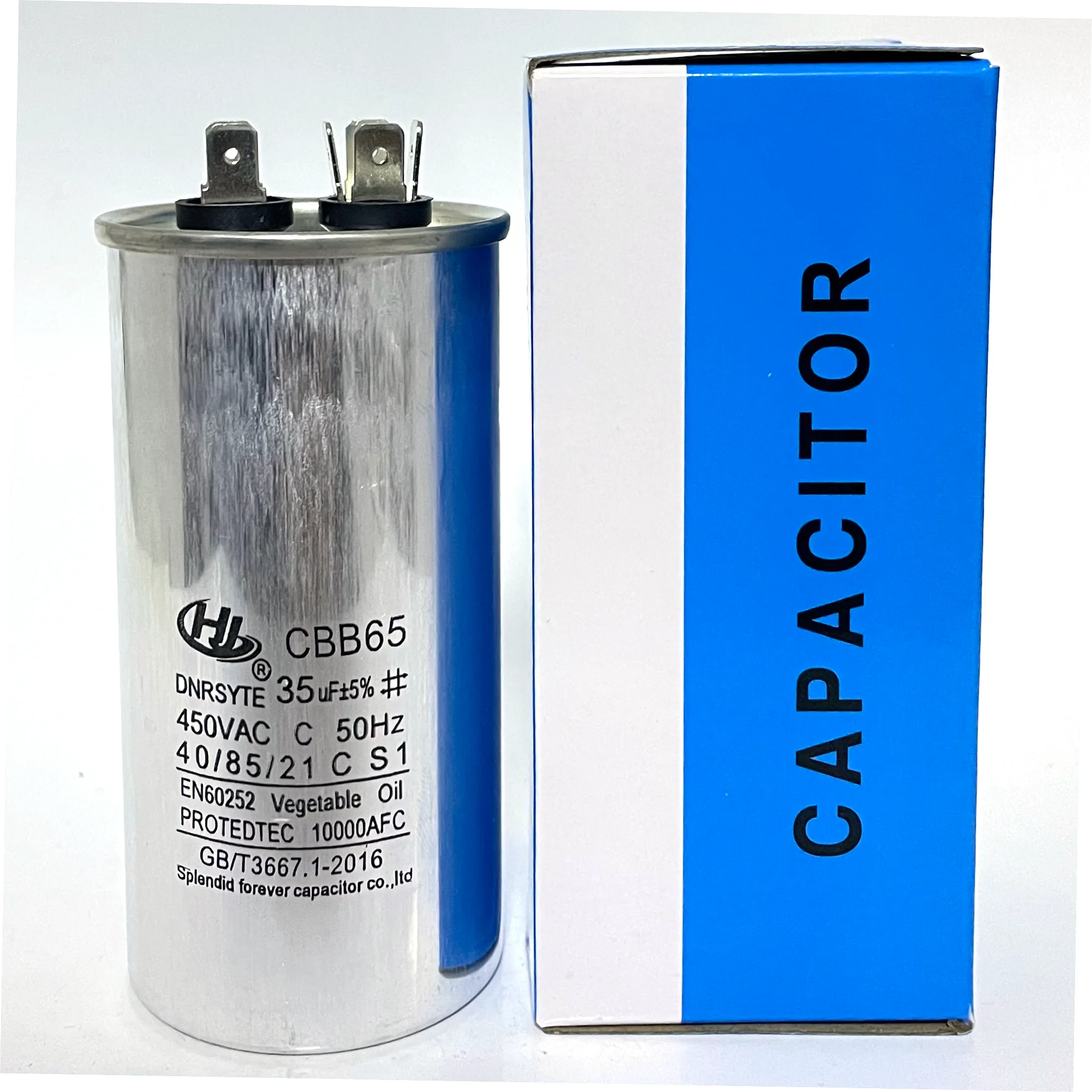 Wholesale New Trends 35uf 450V AC 50/60Hz CBB65 capacitor  400v 3 phase  super 500f super power bank