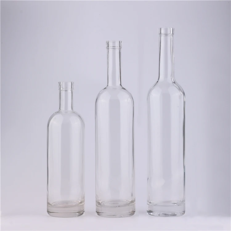 
Clear Glass Red Wine Bottle Empty Wine Bottle with Cork /Screw top 