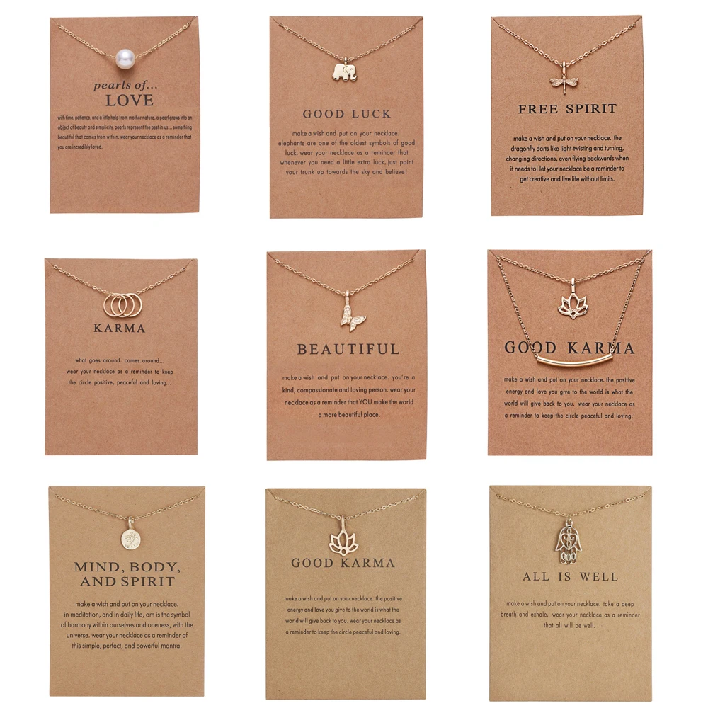 Fashion Gold-Color Stainless Steel Clavicle Chains Elephant Pearl Butterfly Pendant Necklace Women Jewelry