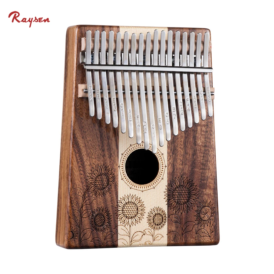 Flower 17 key kalimba personalizada Factory wholesale kalimba keys set