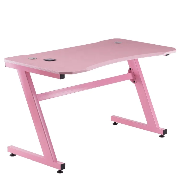 WSV4010 Pink Gaming Table Office Wholesale Racing PC Gaming Table Factory Computer Gaming Table