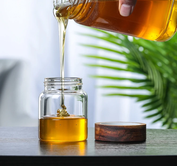 Small Airtight Heat Resistant Spice Mason Glass Jar Food High Borosilicate Glass Jar Honey 4 oz Glass Jar