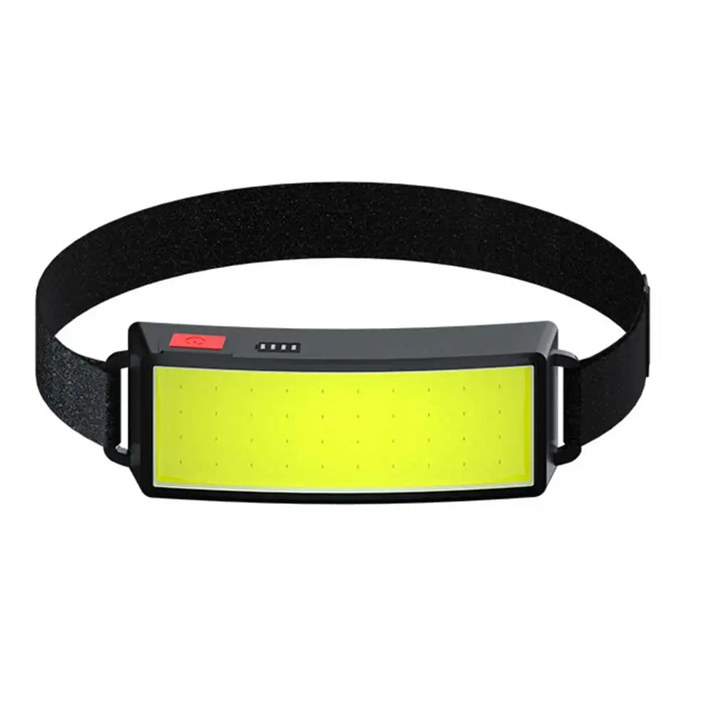New COB Headlight, USB Rechargeable LED Flood Light Outdoor Camping Head Mounted Strong Light Headlight