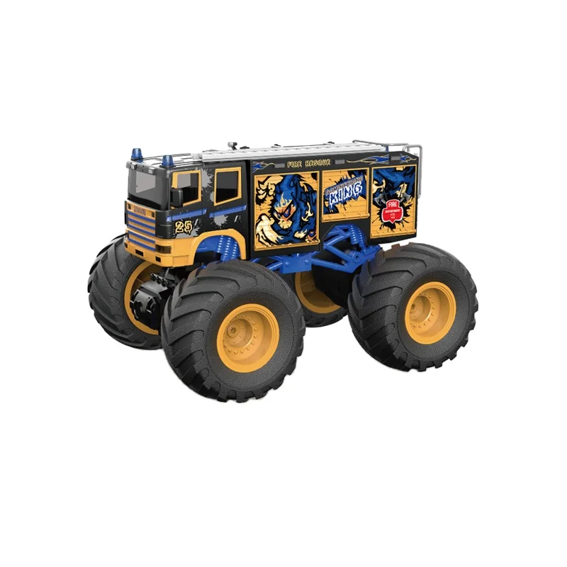 Bemay Toy 1:18 Remote Control Racing Truck with Light And Sound, Big Size Wheel RC Vehicle for Kids