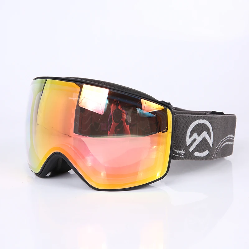 Hotselling Ski Goggles Anti-Fog Custom OEM Ski Goggles Mirror Lens Unisex Sport Goggles