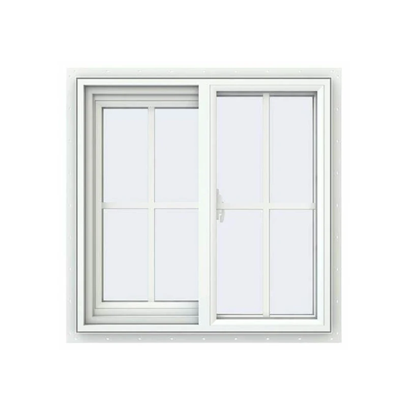 New design modern popular pvc window upvc sliding windows white square tempered glass PVC slide window