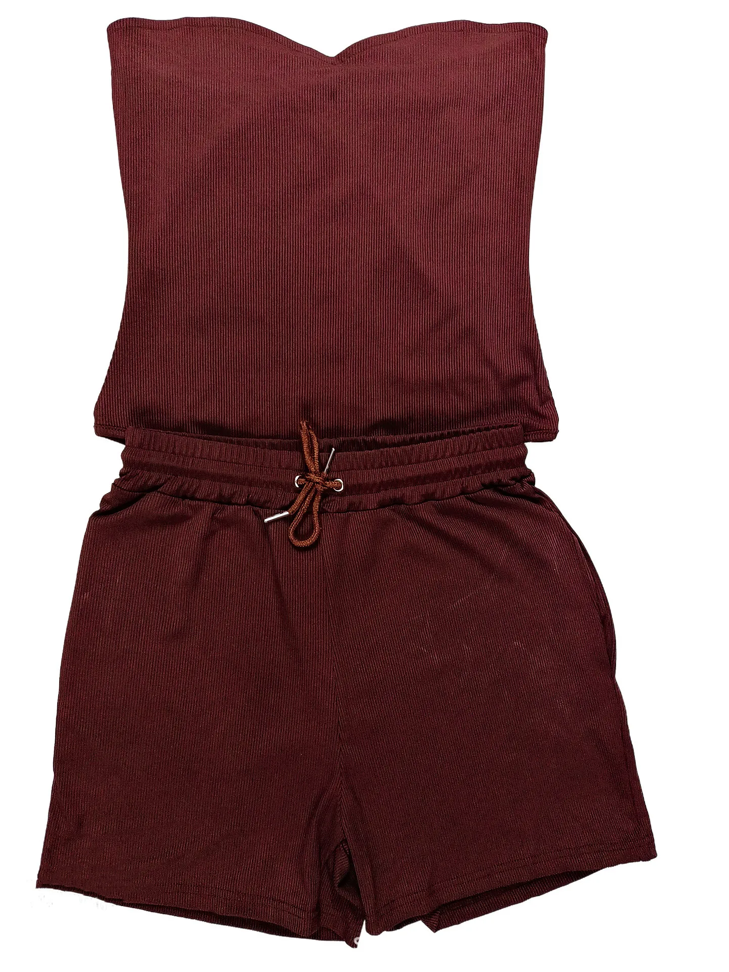 
High Quality Women Custom Shorts And Shirt Set Woman Summer Shorts Set Two Piece Short Set 