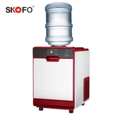 Countertop bottle water supply storage capacity cube ice maker machine for commercial bar use
