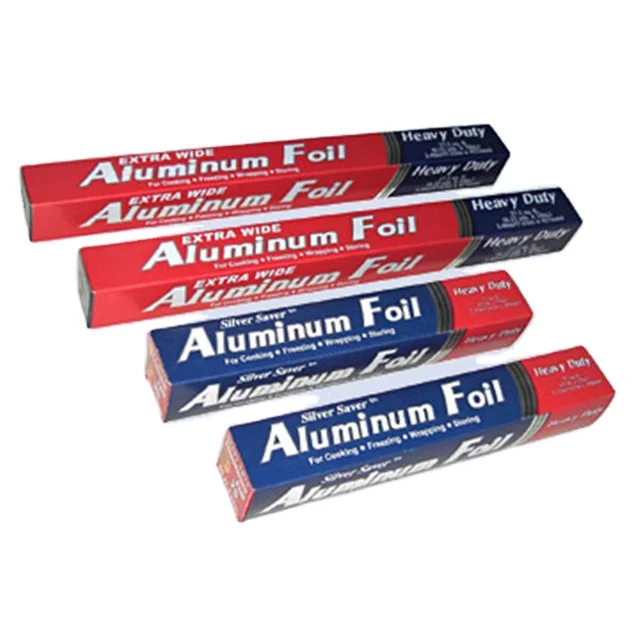 Heavy Duty 18 Microns Non-Stick Aluminum Foil Wrap 300mm X 150m Tin