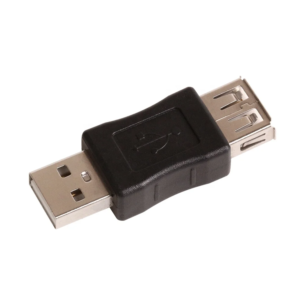 Черный Удлинитель USB 2 0 Type A папа-мама адаптер для ПК ноутбука