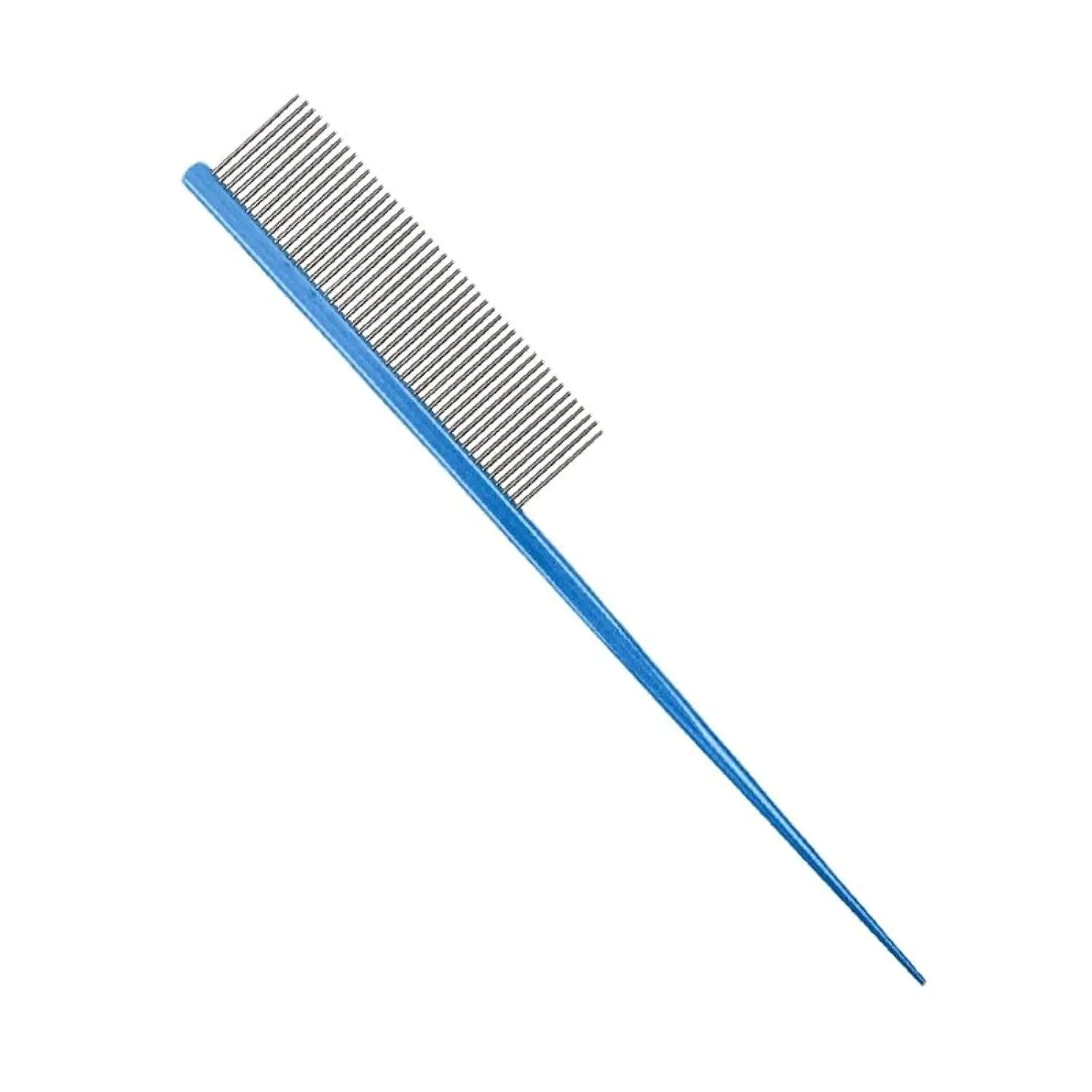 OEM Peines de acero inoxidable Colorful Durable handy tail comb hair remover metal comb professional Grooming comb