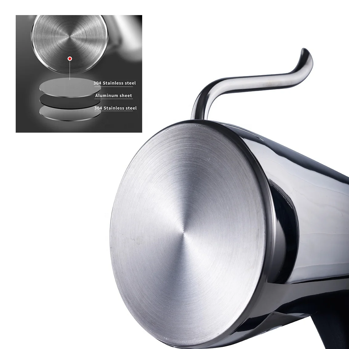 Индукционная плита 1000 мл кофейник с термометром из нержавеющей стали