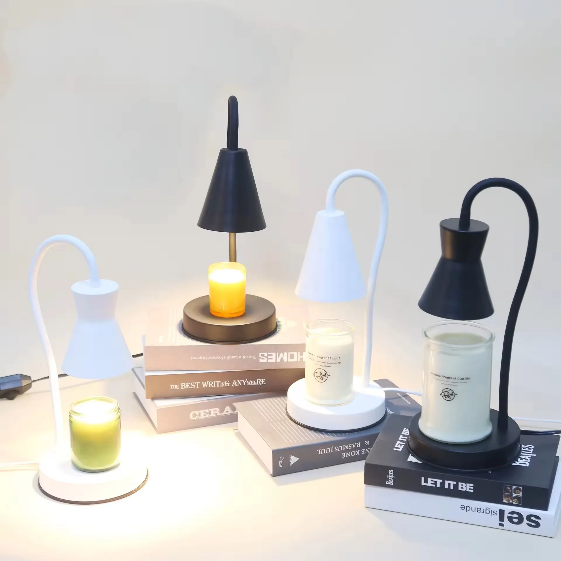 Retro Eco Wholesale Home Decor Wood Base Electric Candle Warmer Lamp Melt Wax Candle Warmer for Scented Candles Lights