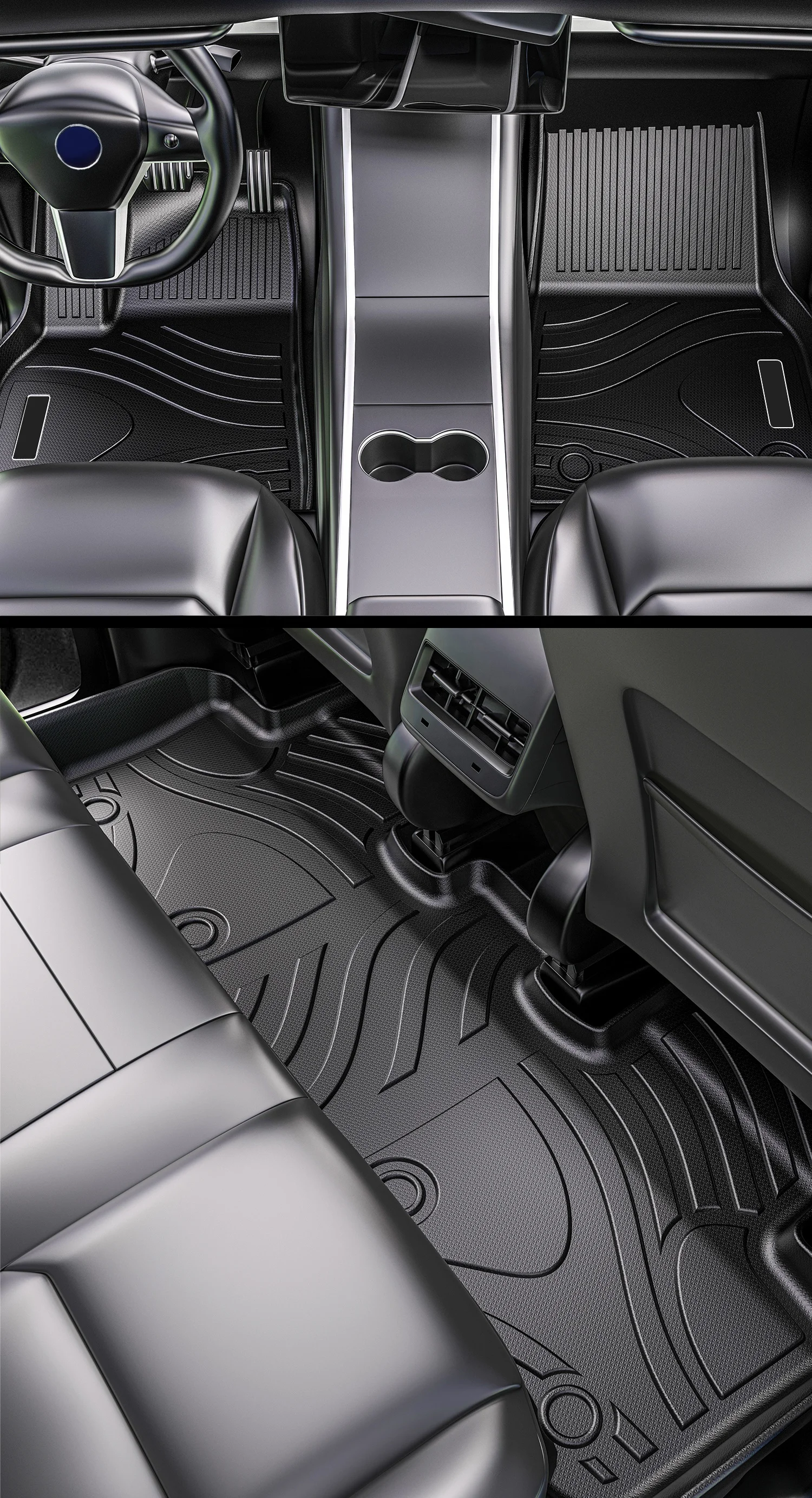 DSN Factory Wholesale 3D Car Matting Set Tpe Car Floor Mat Use For Toyota Prado LC250 2024 Car Mats