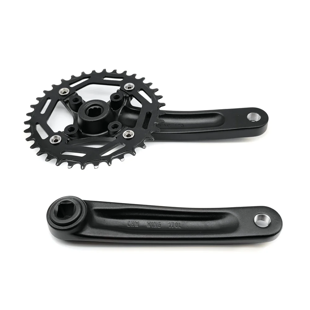 bicycle crank set for folding bike single speed SUNRUN CHIWAVE WING-2011 32T/34T/36T(steel)  chainwheel and crank set