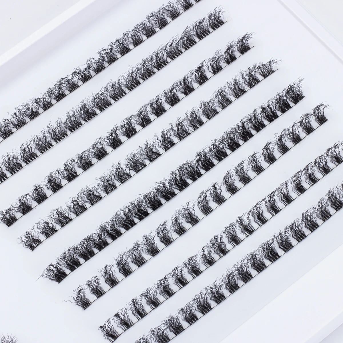 ZMLASHEE 2025 NEW wool roll cluster lash kit Private label High quality wool curly diy lashes extension kit with bond and seal