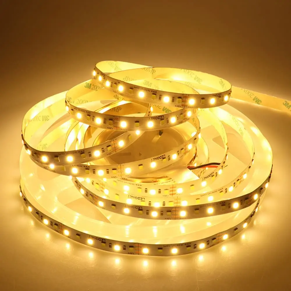 Заводская гибкая SMD Светодиодная лента 120 светодиодов теплый белый супер яркий для украшения спальни IP20 2835 умные светодиодные ленты