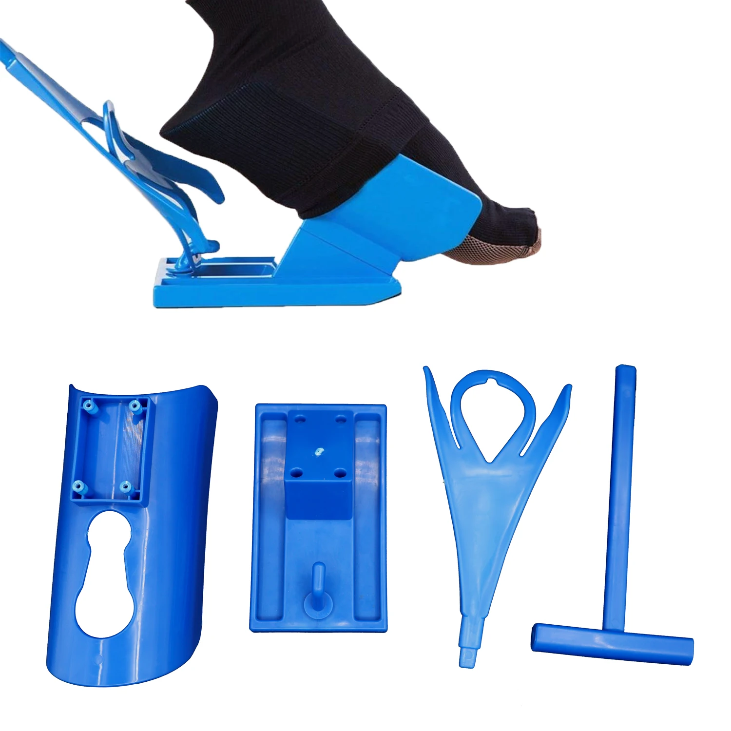 Sock Slider  The Easy on Easy off Sock Aid Kit  Shoe Horn Pain Free No Bending Stretching or Straining System