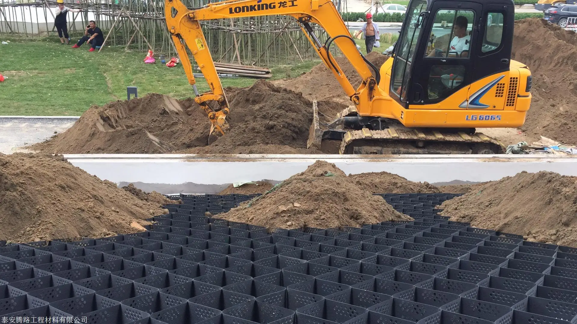 Ground stabilizer geocell retaining wall HDPE geocell slope protection geocell for road