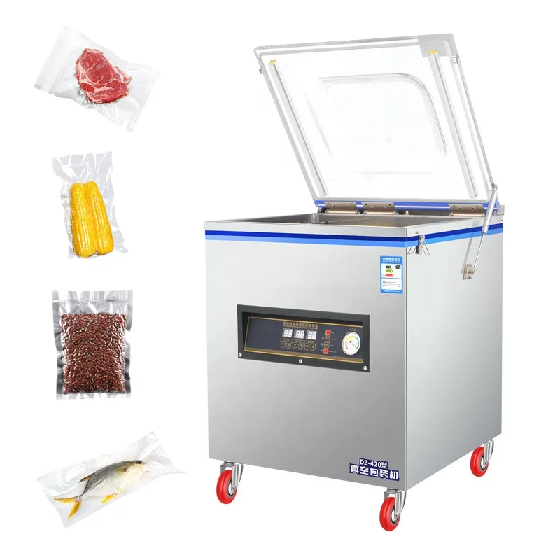DZ 380/420/680 Automatic Large double chamber vacuum packing machine or vacuum packer for Tea,Meat,Rice,Food,Fish