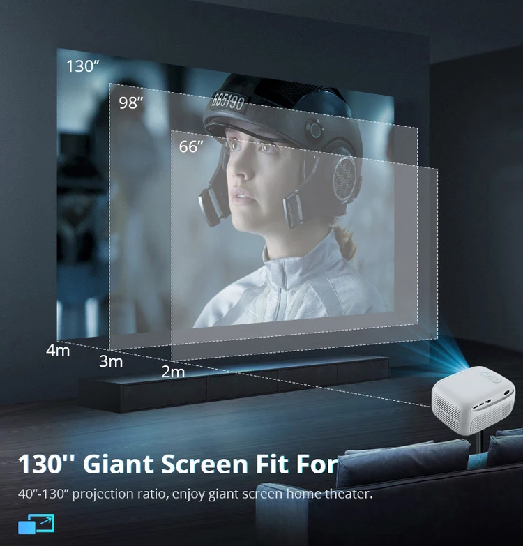 Модный новый продукт HY319 проектор Full Hd для домашнего кинотеатра Smart Android L009 портативный