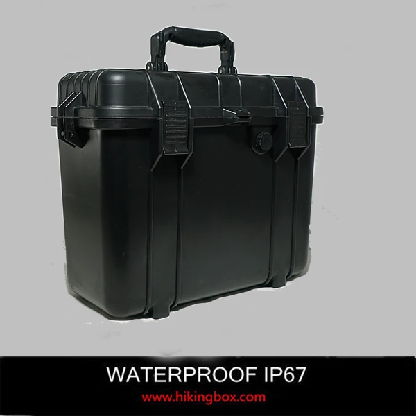 Heavy duty plastic shockproof waterproof equipment carrying transport case HTC013-2