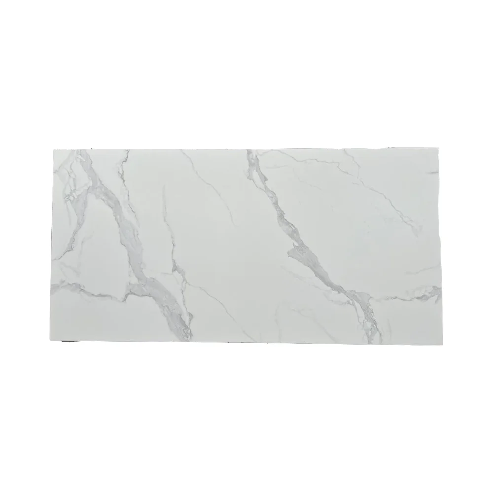 White Customizable Bathroom Floor Tiles Gold Velvet Series Marble Surface Artificial Stone Silky Sintered Stone