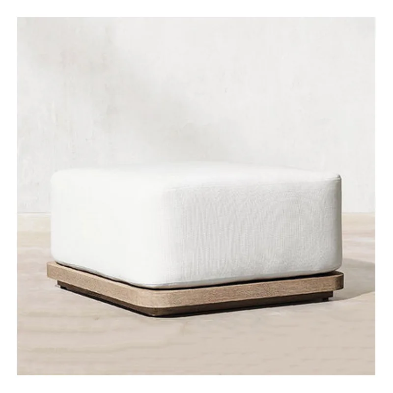 Customized Luxury Modern Outdoor Patio Furniture Sets With Cushion Teak Wood Patio Wooden Garden Sofa Sets