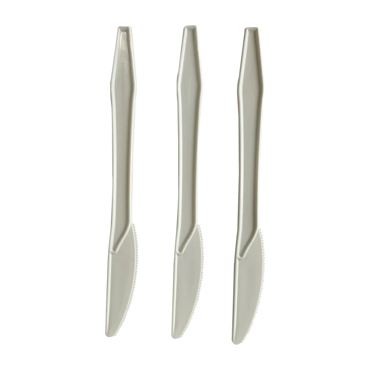 CPLA biodegradable tableware dinnerware environmental protection disposable fork PLA tableware 7 inch flatware set