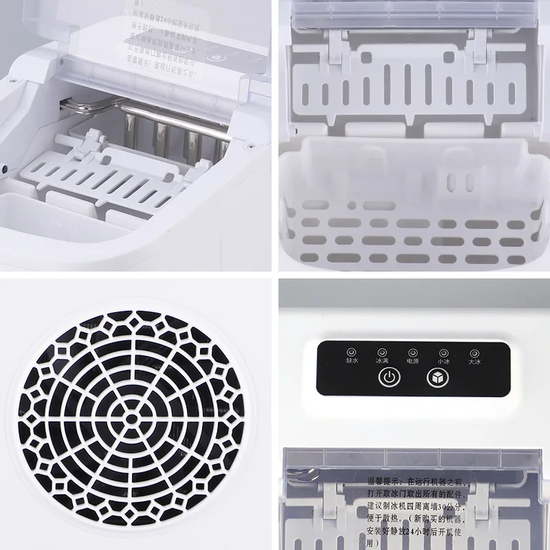 Factory Direct Sale Portable Ice Maker Kitchen Household Ice Making Machine  Ice Cube Maker