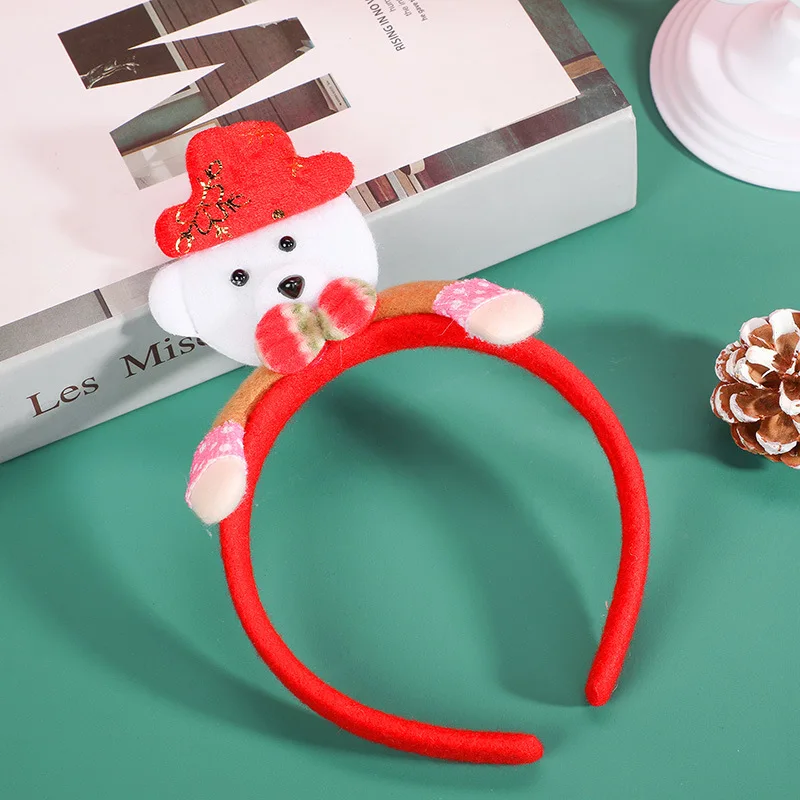 Christmas Headband Deer Christmas Man Snowman Hair Band Cute Hair Accessories