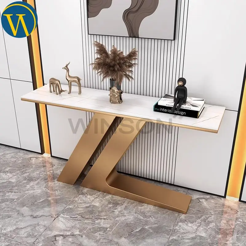 2024 latest large storage elegant hallway french wood white console tables with drawers