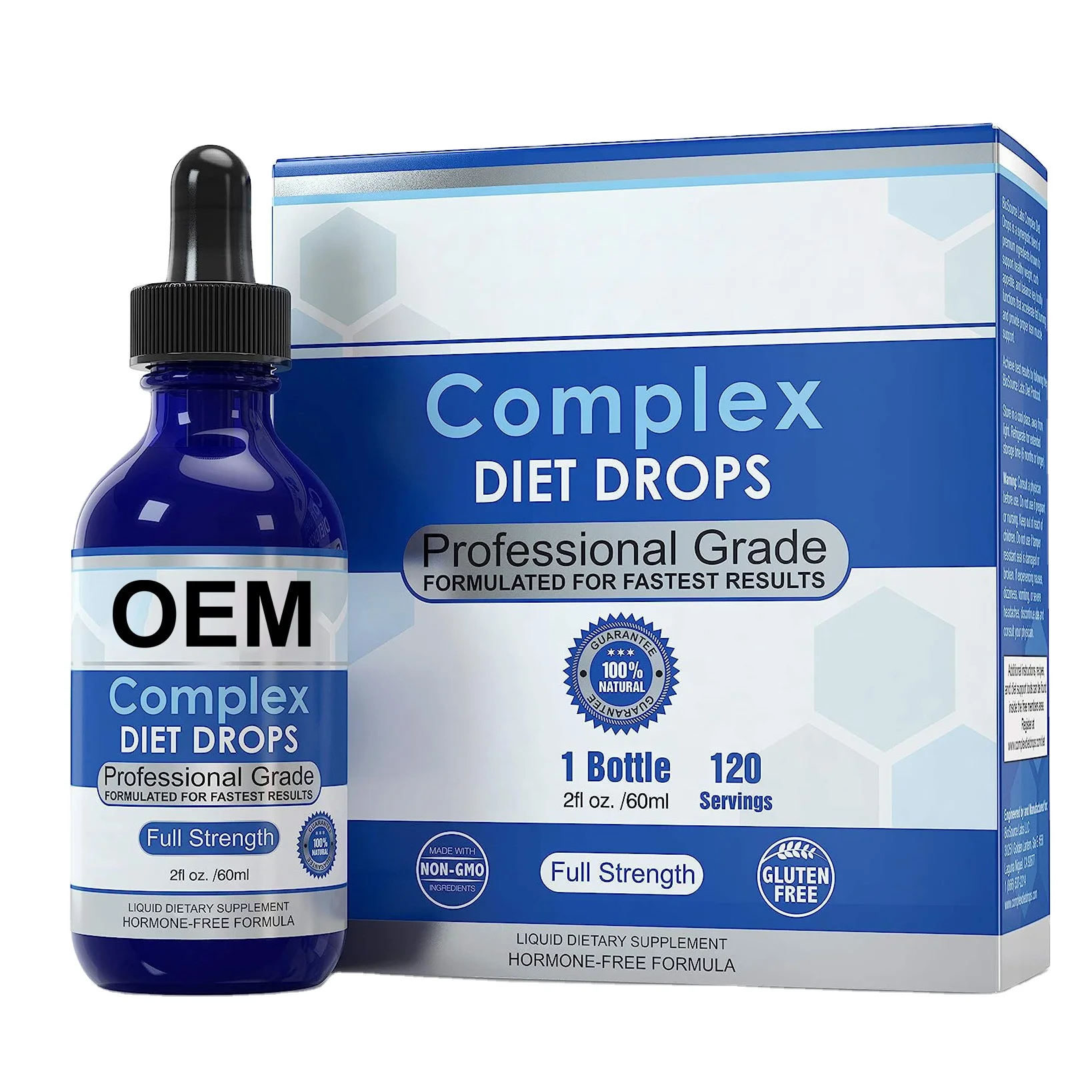 OEM Private Label Complex Diet Drops Best Natural Weight Management Liquid Supplement for Women Healthcare Dietary Aid
