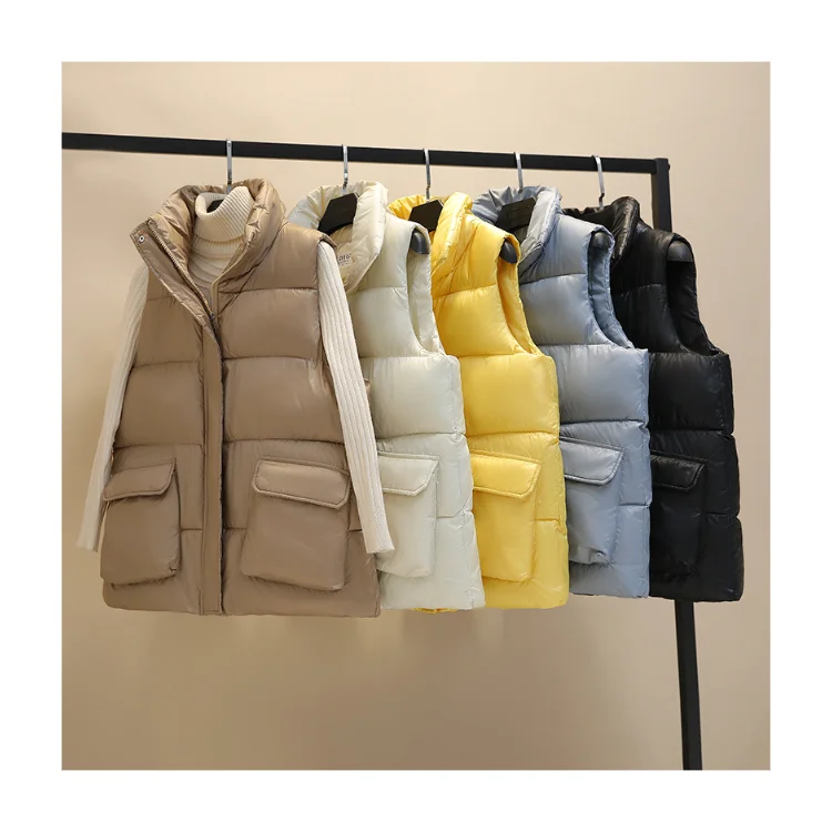 Women Short Vest Coat Warm Waistcoat Female Coat Sleeveless Jacket