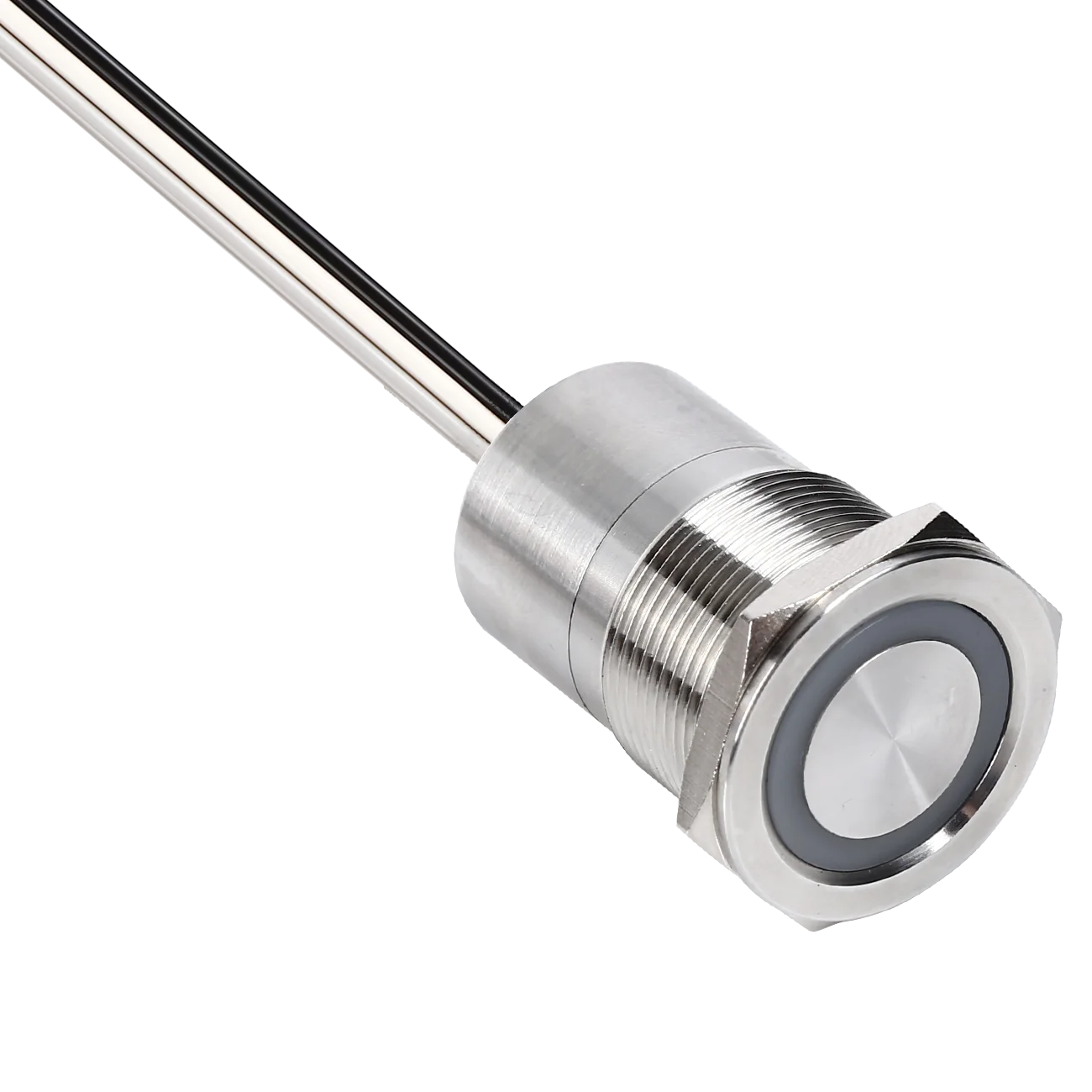 Металлический сенсорный переключатель ONPOW TS22E Dia. 22 мм кольцо с подсветкой водонепроницаемый IP68 ROHS