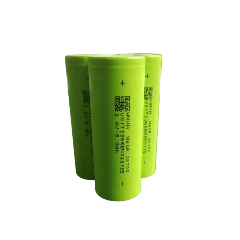 Over 4000 Cycles Na ion Battery Cell Cylindrical Sodium Ion Battery 26700 3.0v 3.1v 3000Mah 3200Mah For Street Lamp