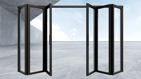 High Repurchase Glass Doors Interior Bi-folding Aluminum Doors Folding Glass Door