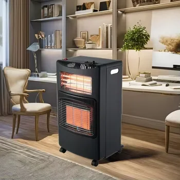 Factory hot selling freestanding infrared mobile gas room heater energy saving with casters gas heater for home