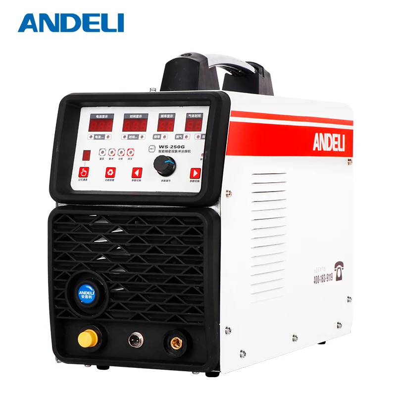 
ANDELI advertising word TIG-250GPA multifunctional spot welding machine with cold welding spot welding machines 