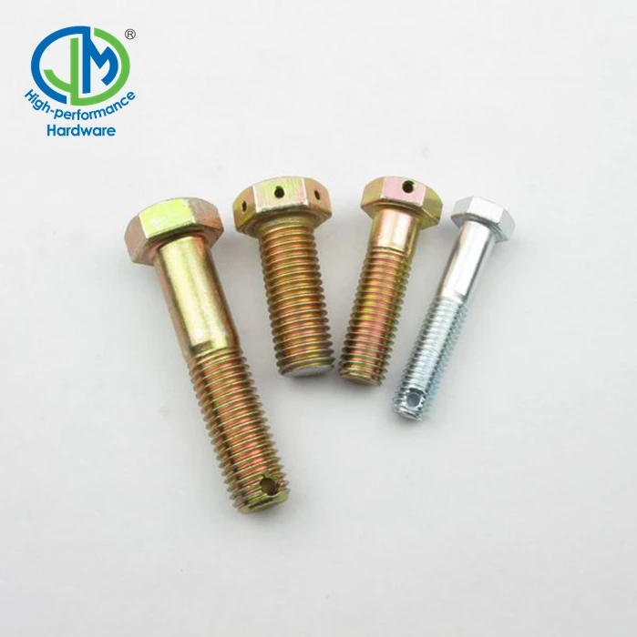 Пользовательский шестигранный болт с отверстием для проволоки отверстие булавки на