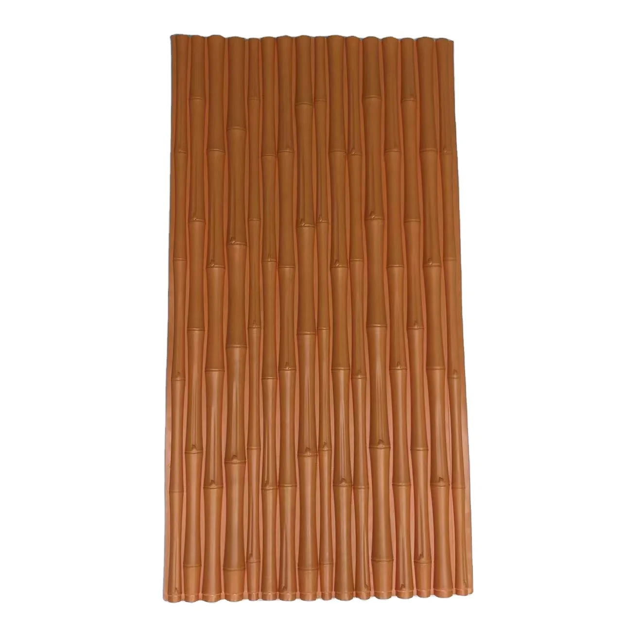 Synthetic bamboo sheets for ceiling partitions, screens and wall decorations