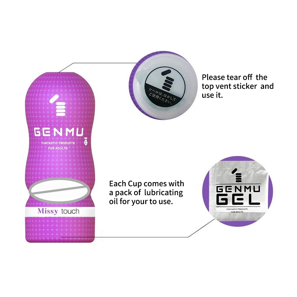 GENMU Male Masturbator Cupsex toy,pusy sex toys man sex toys big fat ass pussy,Lifelike Touch and Feeling 3D Realistic Textured