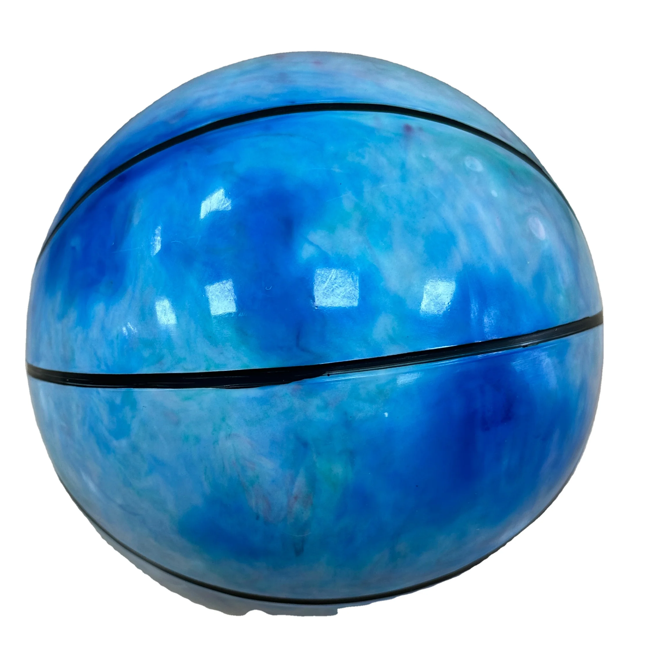 Inflatable Colorful PVC Material Balls basketball plastic marble cloud toy balls Full color printing clouds beach ball