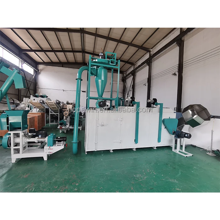 Sinking Floating fish feed extruder production line