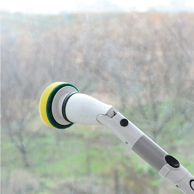 in stock electric housework long handle automatically rotate electronics cleaning brushes