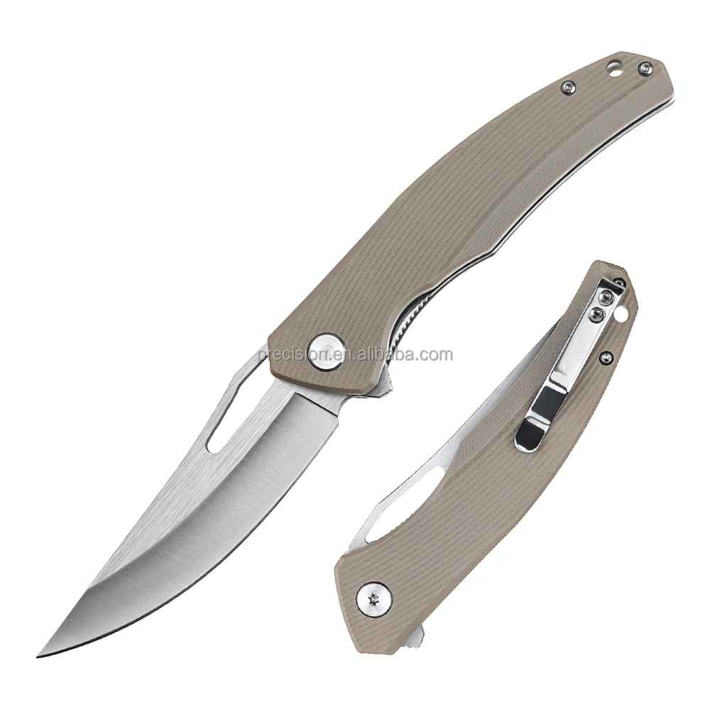 2024 Новый Стиль атласный складной нож D2 пустынный цвет G10 Ручка выживания кемпинг карманный нож для мужчин