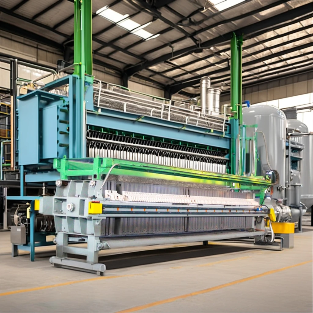 Sludge dewatering machine automatic high pressure water washing van filter press